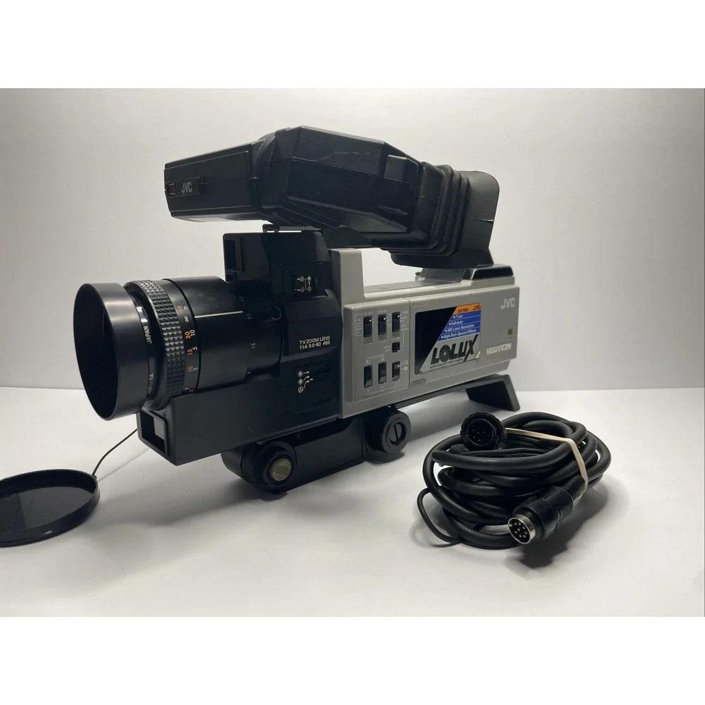 Vintage JVC GX-N80 Color Video Camera Newvicon LoLux 1985 Retro Analog Camcorder
